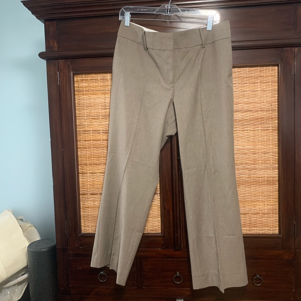 ann taylor tan 12p slacks